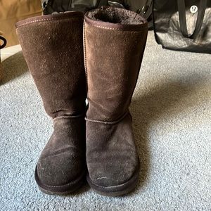 Brown boots with internal fur size 40 EU 10 US